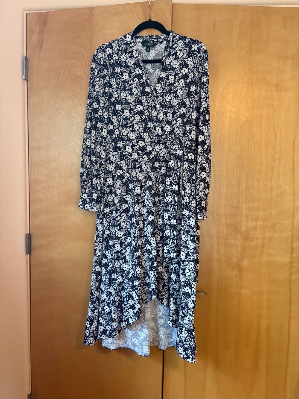 Ralph Lauren Black and White Floral Dress